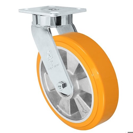 Durastar Caster; 8x2 Swvl Fork; Chrome Finish Precision Raceways; 8x2 Sirius DU C47CS820TUA64MW-03